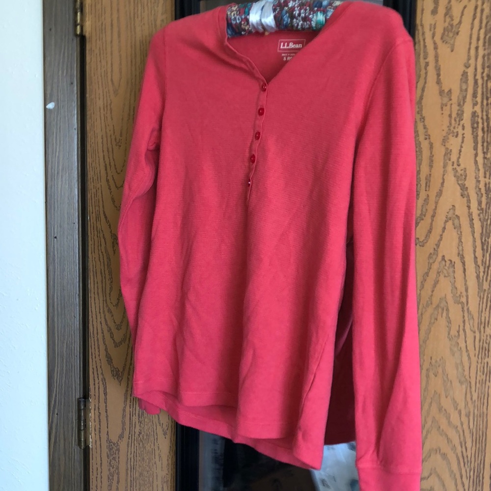 LL Bean LS 100% cotton tee